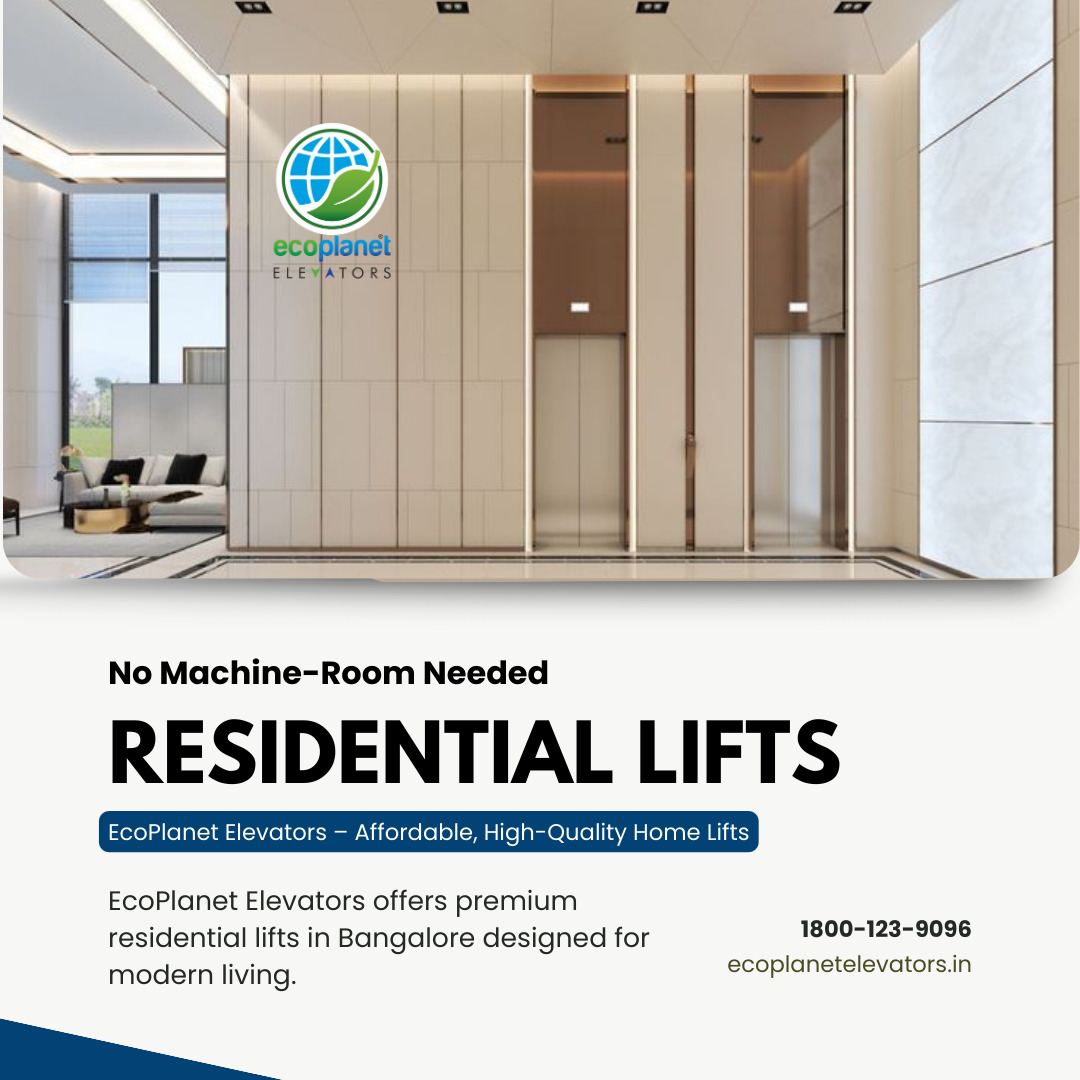 Residential Lifts Bangalore | No Machine-Room Needed