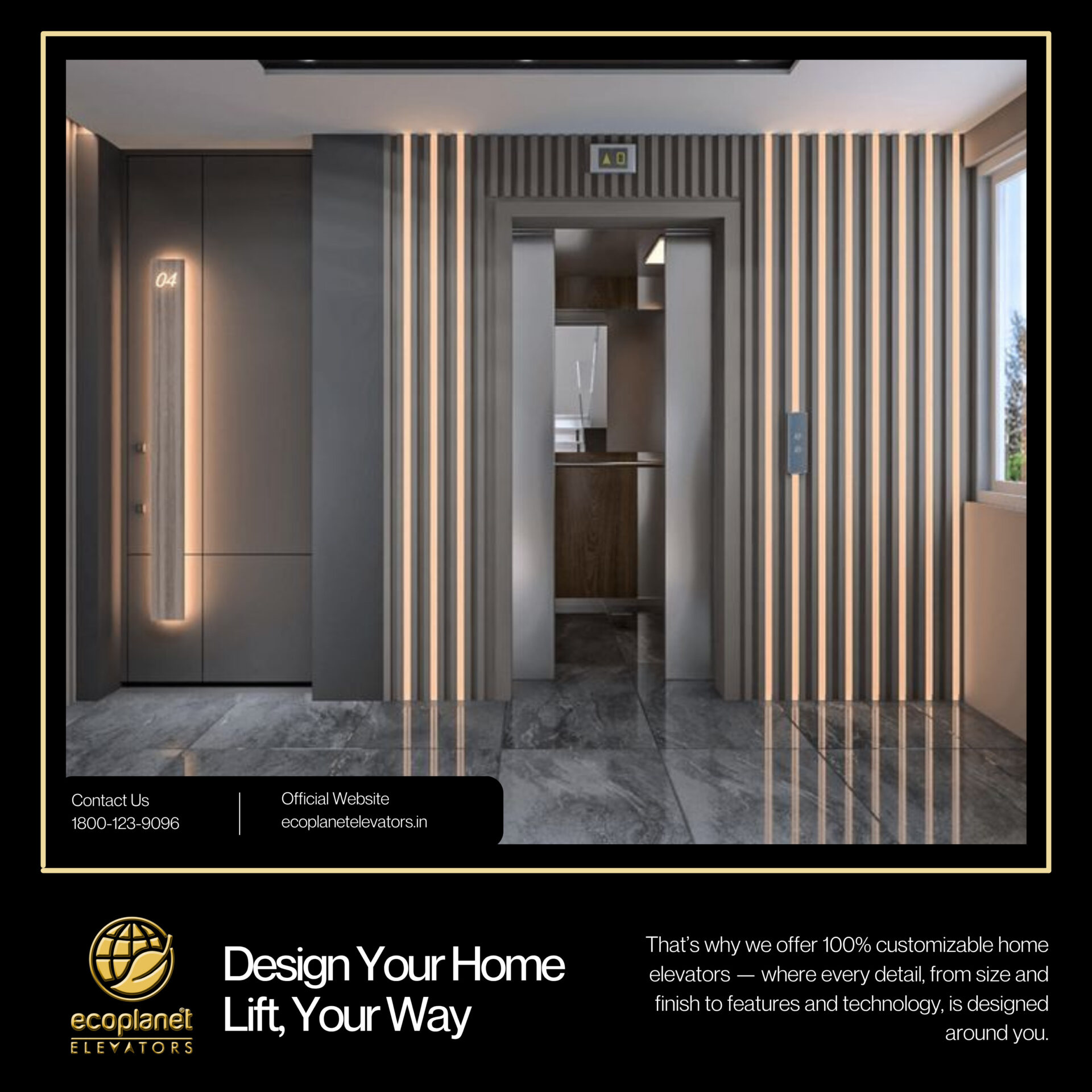 Design Your Home Lift, Your Way – Only at EcoPlanet Elevators