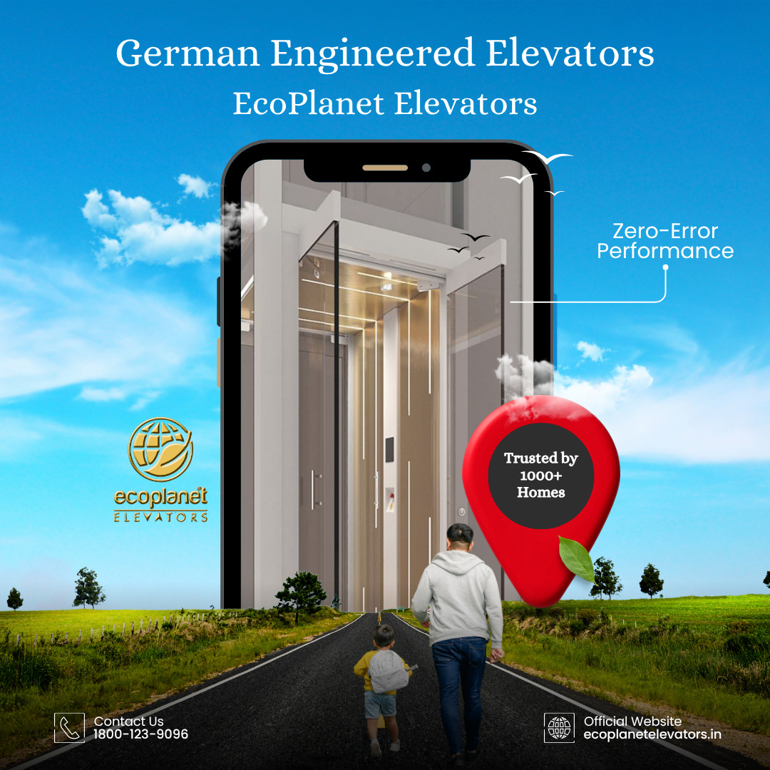 German Engineered Elevators – Only at EcoPlanet Elevators Redefining Vertical Mobility for Modern Indian Homes Looking to elevate your lifestyle — quite literally? Step into the future with EcoPlanet Elevators, where precision German engineering meets Indian innovation. Why Choose EcoPlanet Elevators? Zero-Error Performance – Built with advanced German microprocessor controllers for unmatched safety and efficiency. Stylish, Compact Designs – Engineered to fit seamlessly into Indian homes, villas, and duplex apartments. Energy-Efficient Elevators – Lower Your Power Bills Without Compromising on Performance. Smooth, Jerk-Free Ride – Experience whisper-quiet movement with our gearless technology. Custom Finishes – From sleek glass cabins to elegant stainless steel, we match your interiors. Whether it’s a home lift for elderly accessibility, a luxury elevator for your duplex, or a space-saving lift for bungalows, EcoPlanet delivers a flawless blend of form, function, and future-ready tech. Trusted by 1000+ Homes Across Bangalore Manufactured with pride. Installed with precision. Serviced with care. Elevate your home. Elevate your life. Choose EcoPlanet. #HomeElevatorsBangalore #EcoPlanetElevators #GermanEngineeredLifts #LuxuryElevatorsIndia #ZeroErrorLifts #ResidentialElevators #DuplexElevator #SpaceSavingLifts #EnergyEfficientElevators #SmoothLiftRide #MadeInIndia