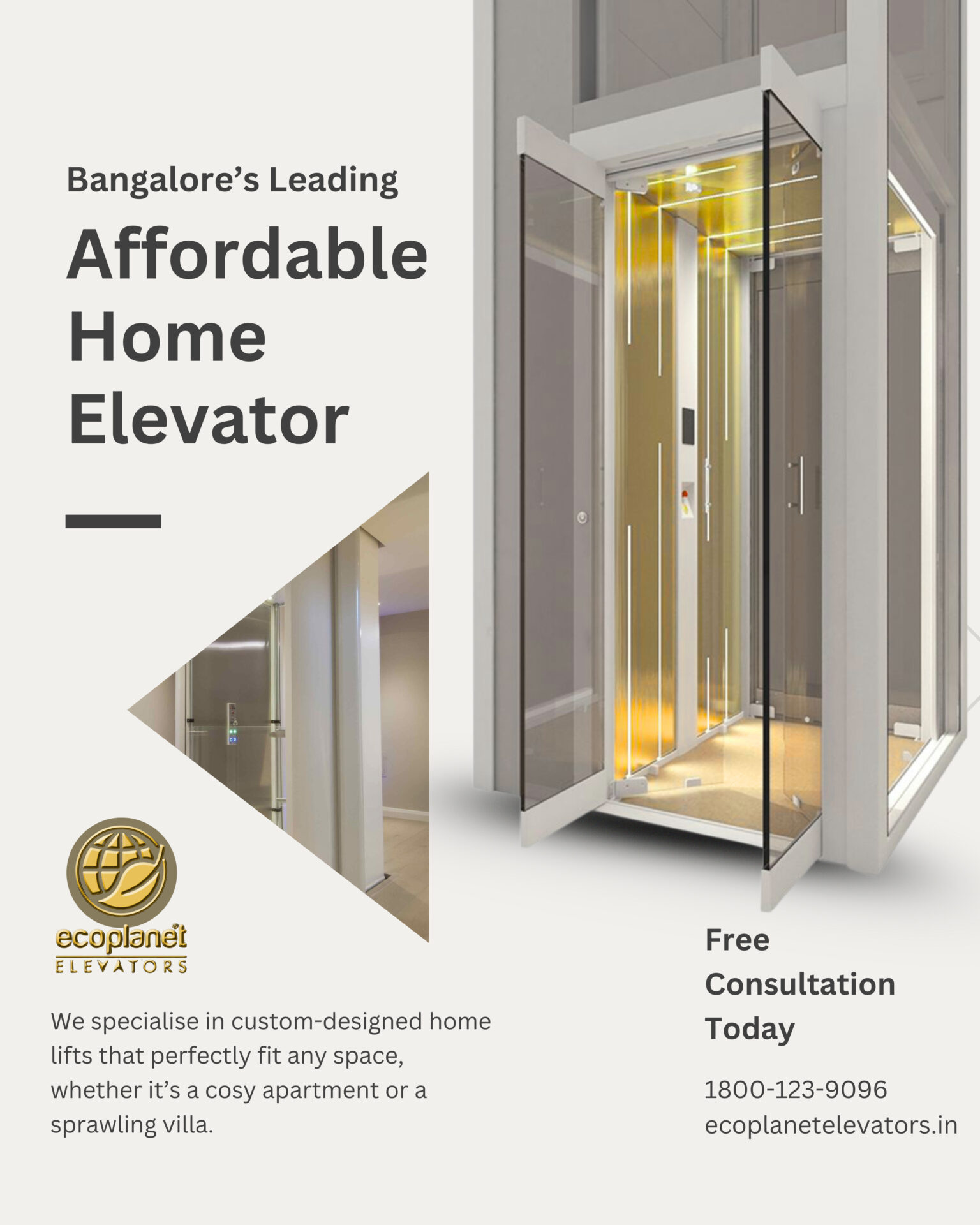 Bangalore’s Leading Affordable Home Elevator Manufacturer – EcoPlanet Elevators