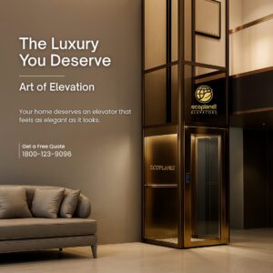Step into a world, Art of Elevation, where elegance meets engineering. At EcoPlanet Elevators, we specialise in creating luxury elevators for homes in Bangalore that redefine vertical living. Our modern glass home elevators blend seamlessly into contemporary interiors, perfectly complementing grand spiral staircases, open layouts, and designer spaces.
