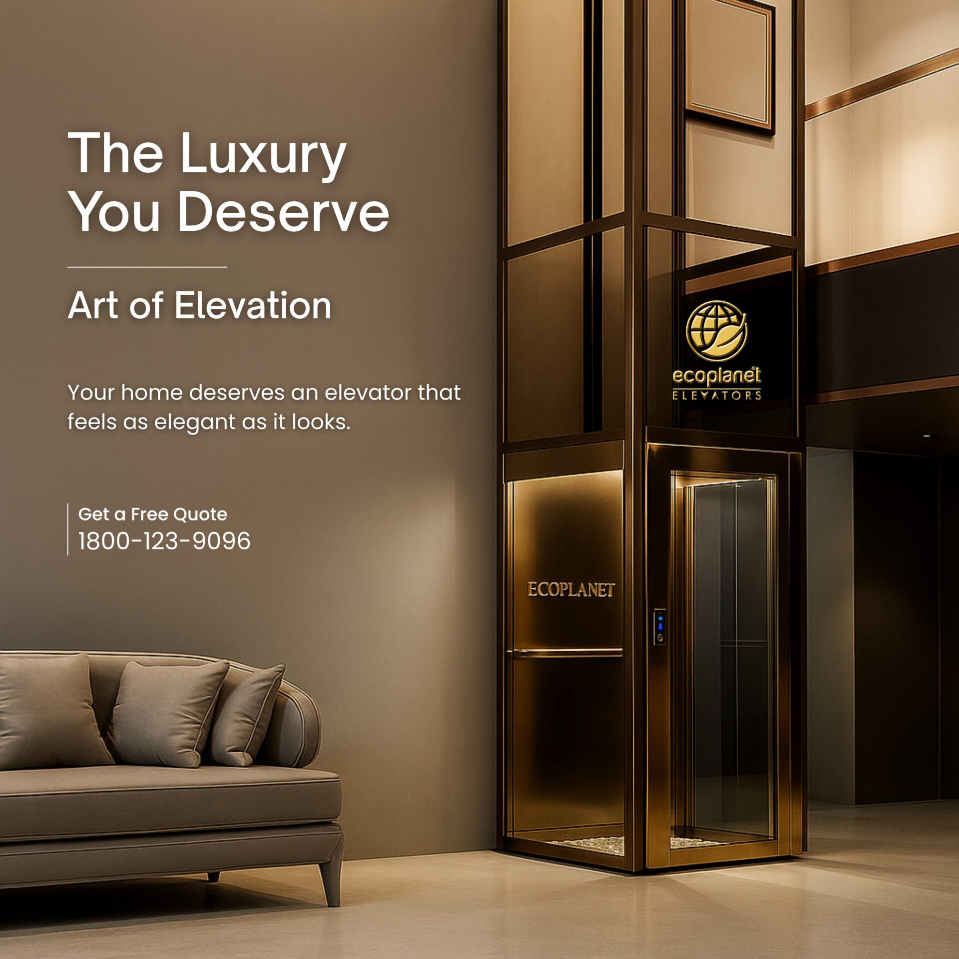 View of The Luxury You Deserve with EcoPlanet Elevators!