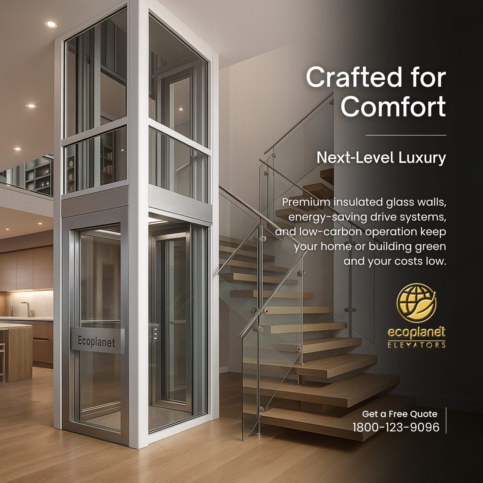 Elevate Everyday Luxury - Ecoplanet Elevators for Modern Homes and Smart Workspaces