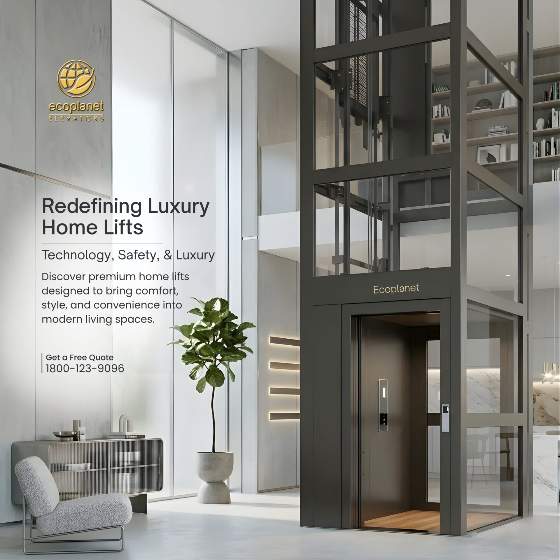 Home Lifts | Residential Elevators for Homes by Ecoplanet Elevators